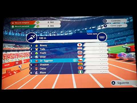 Mario Sonic Tokyo 2020 Dr Eggman Gets Last Place In 100m
