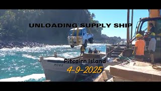 Supply ship Pitcairn Island
