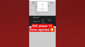 SSC phase 13 form rejected 🙄 #phase #ssc #cgl #rejected #viral