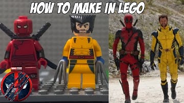 How to Make DEADPOOL and WOLVERINE from DEADPOOL 3 in LEGO