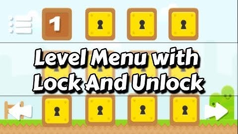 level Menu with level lock and unlock in unity (Hindi / urdu)