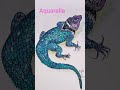 Aquarelle "Agama"30/40 #brandalin#art#painting #watercolor#aquarelle  #austria#illustration  #agama