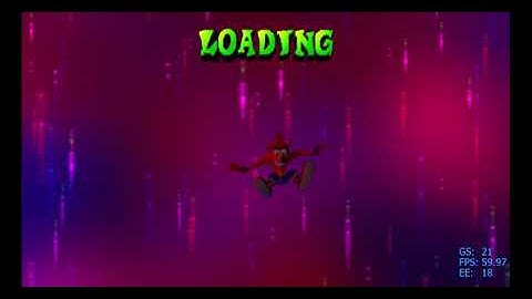 ERROR LOADING Screen en crash bandicoot the wrath of cortex en pcsx2