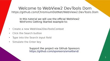 WebView2 DevTools Dom Tutorial One Search microsoft.com