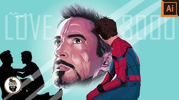 Tom Holland (SPIDERMAN : FAR FROM THE HOME) Speed Art Work | Adobe illustrator | Baba Kalakar