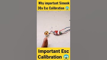 Why important Simonk Esc Calibration #shorts