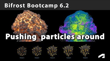 Bifrost Bootcamp 6.2 - Advecting particles using volumes
