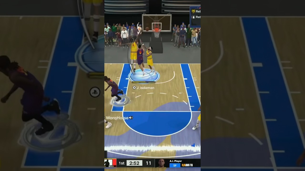 NBA2K24 blocked shot went in the hoop 