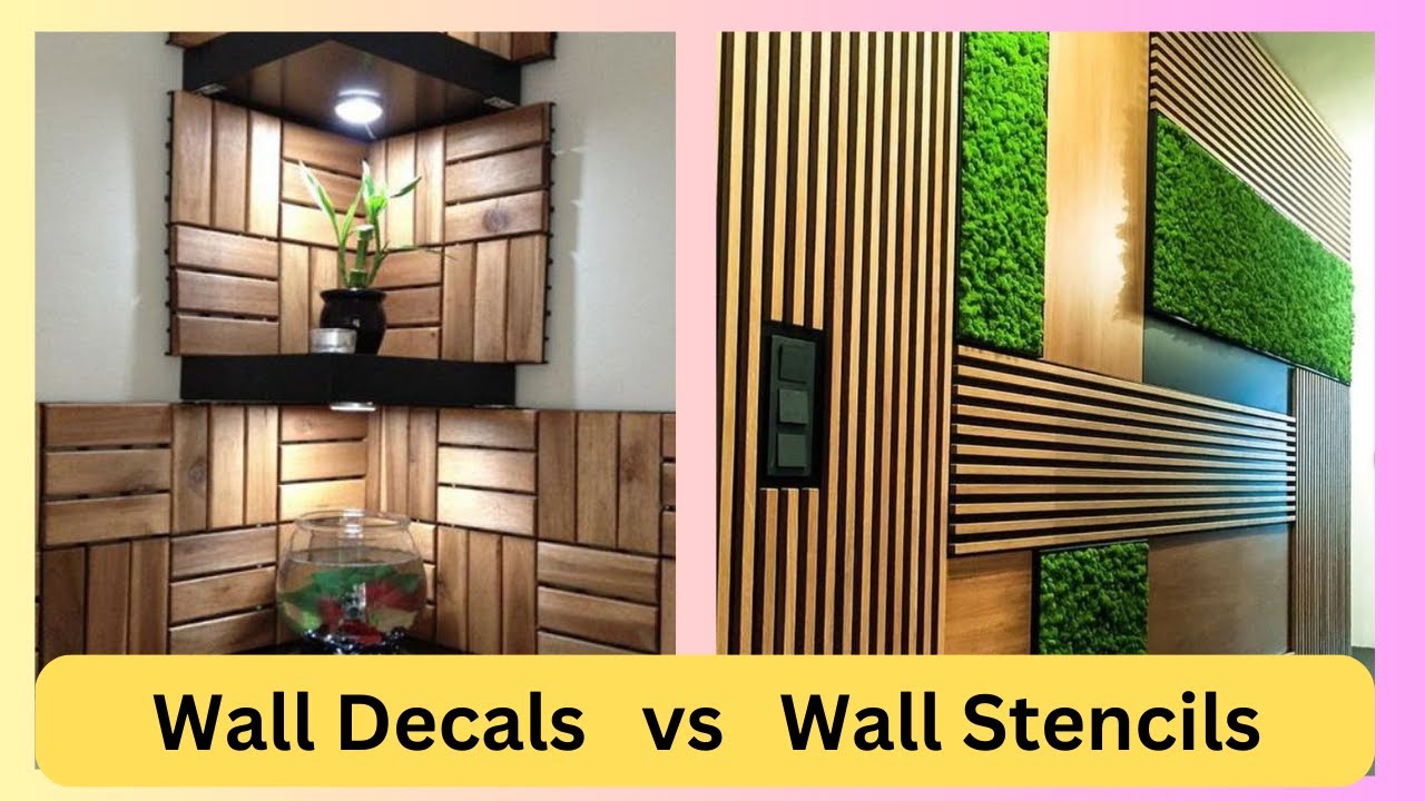 Wall Decals vs Wall Stencils YouTube