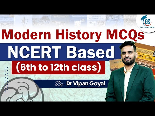 Modern Indian History MCQs l NCERT History MCQs 6th to 12th Class l StudyIQ PCS class=