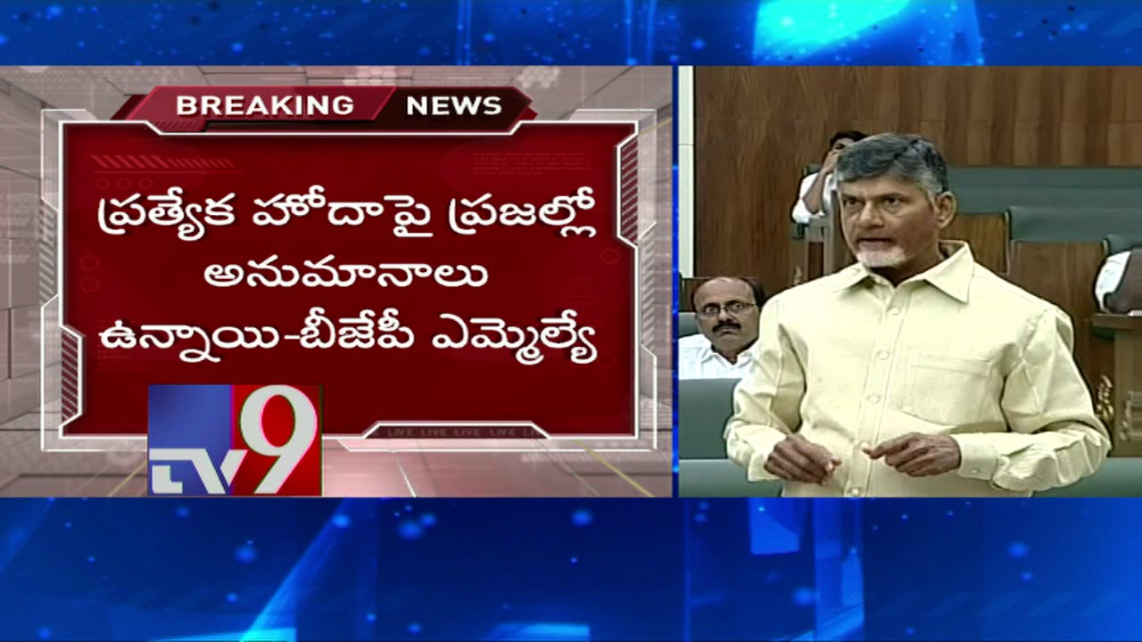 Nothing special about AP special status || BJP MLA Satyanarayana - TV9