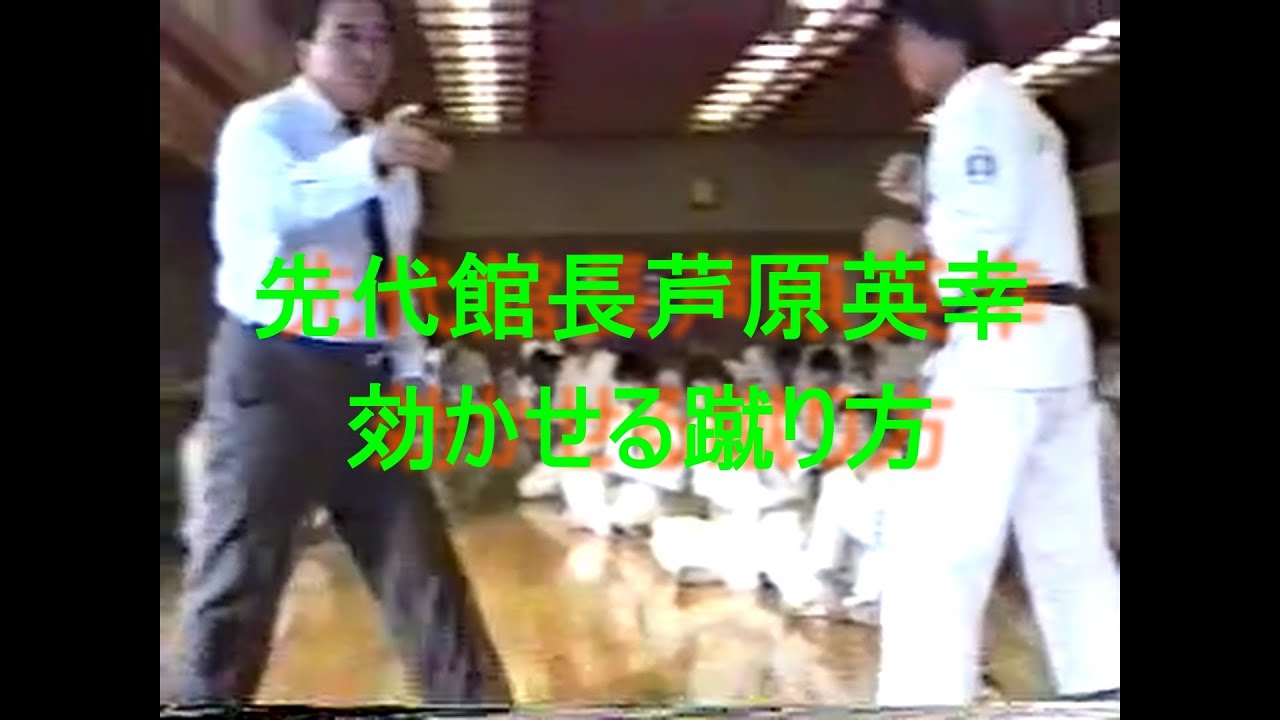 先代館長芦原英幸効かせる蹴り方