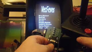 Atari controller on a Vectrex