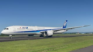 ANA B787-10 JA984A 離陸　鹿児島空港