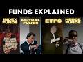 Mutual Funds vs ETFs vs Hedge Funds vs Index Funds