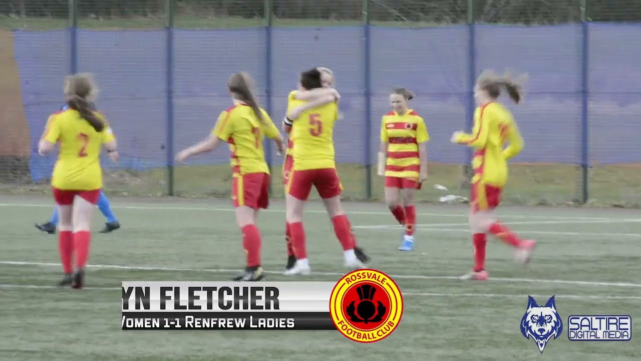 HIGHLIGHTS: Rossvale Women 3-1 Renfrew Ladies - SWF Championship South 18 - 13/03/22