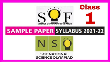 NSO, Class 1, sample paper 2021-22, Mathematics Olympiad