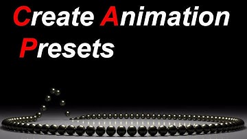 Create animation presets:3ds max