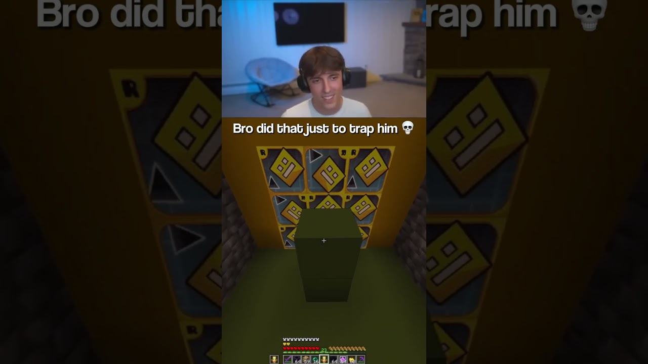 Dr donut gets fooled by a geometry dash trap on the Donut SMP