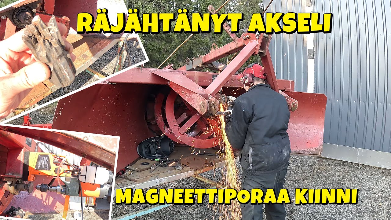 Lumilingon ura-akselin vaihto - vaikeeta meinaa olla