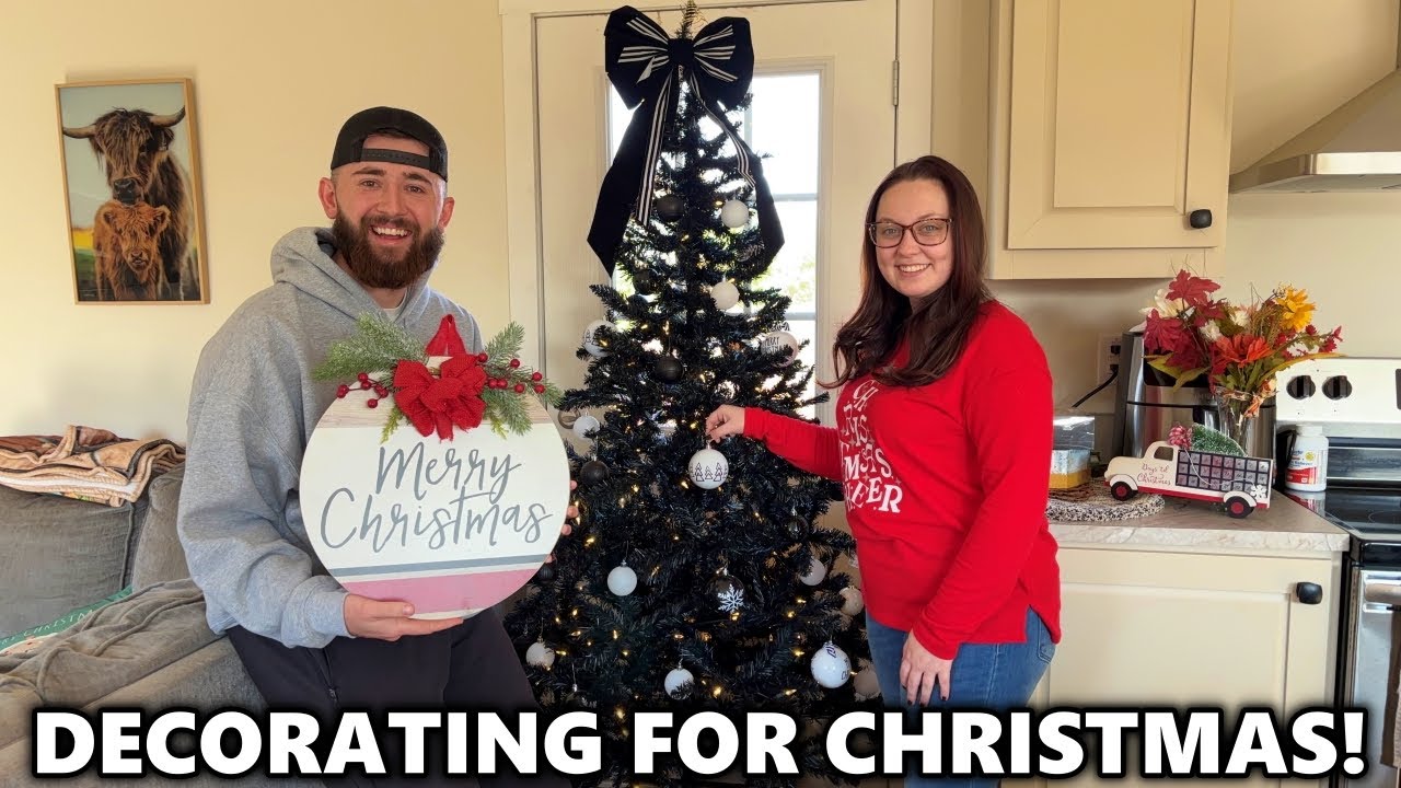 Украшаем наш новый дом к Рождеству в первый раз!! (Reactmas, день 1)