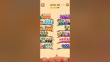 BIRD SORT 2 COLOR PUZZLE GAME🐦      LEVEL 160