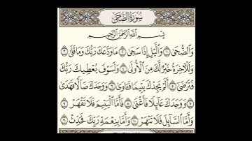 سورة الضحى بصوة إمام المسجد الحرام ❤ الشيخ ماهر المعيقلي❤😢