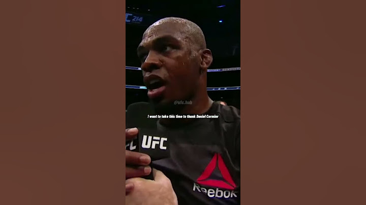 Jon Jones Shows Respect To Daniel Cormier!