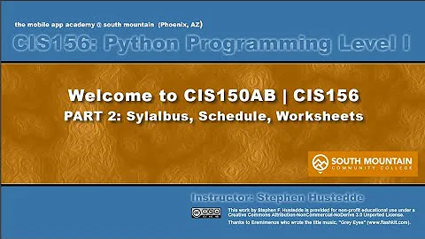 Python 00B - Welcome to Python at SMCC (Part 2)