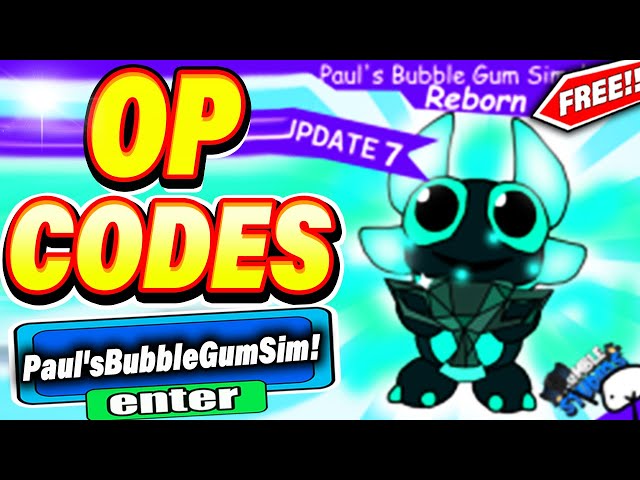 ALL *NEW* SECRET OP WORKING CODES! 🥚NEW EGG UPDATE🥚 Roblox Bubble Gum  Simulator 🚨UPDATE 46🚨 