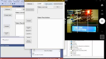 Encender LED con PIC18f4550 por USB-CDC e interfaz grafica C# y python