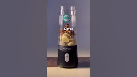 InstaCuppa Magic: Banana-Dates-Walnut Protein Smoothie in Minutes Using InstaCuppa Blender Bottle