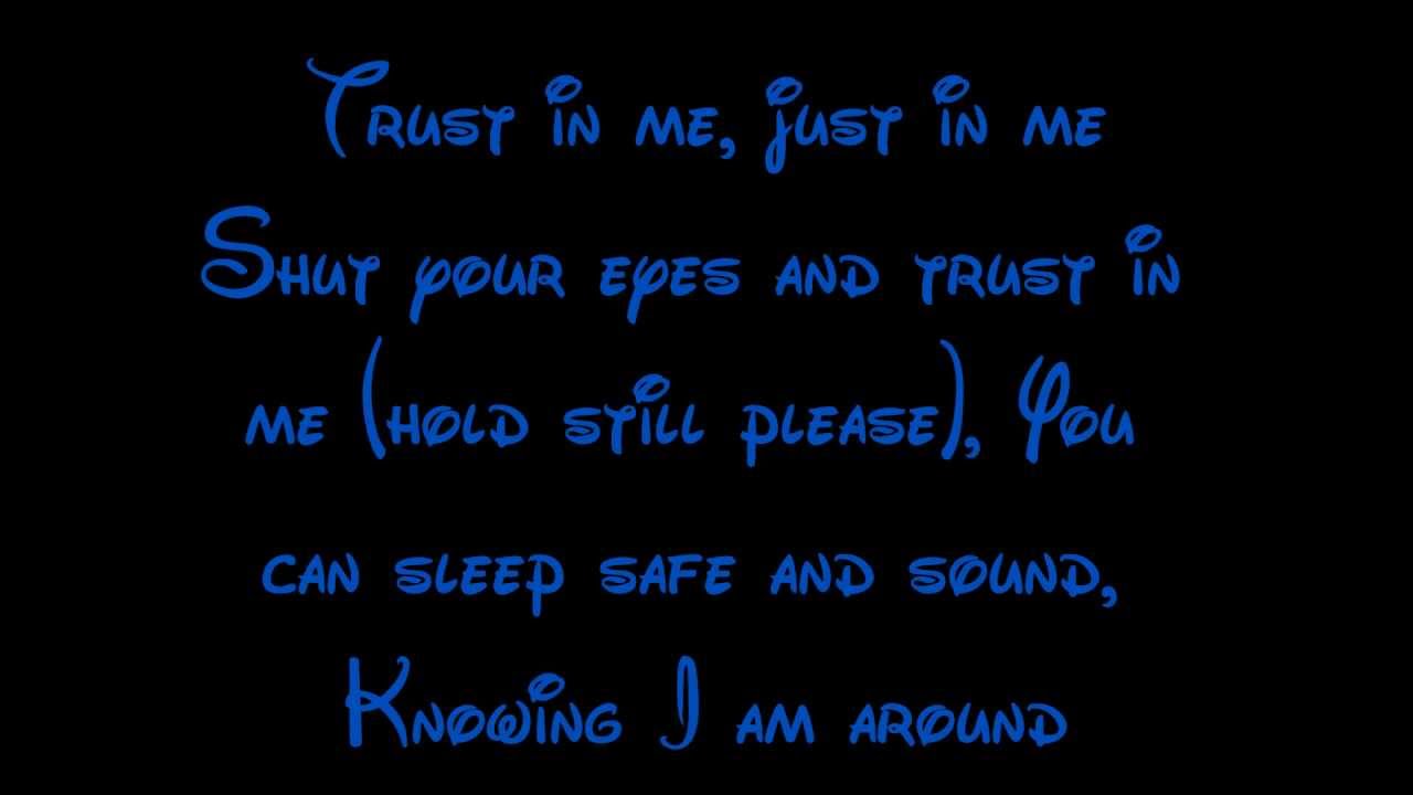 Trust In Me - The Jungle Book Lyrics HD - YouTube.