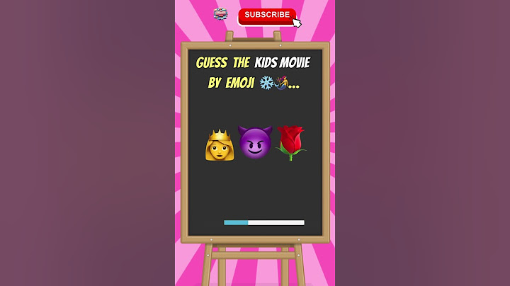 GUESS THE KIDS MOVIE BY EMOJI 🎥👀