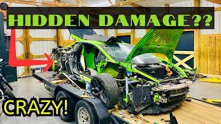 Rebuilding A Wrecked \/ Crash Damaged Lamborghini Huracan! PART 2