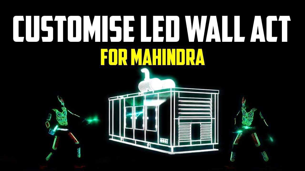 Customise LED Interactive | Tron Dance Show for Mahindra Genset in Mumbai
