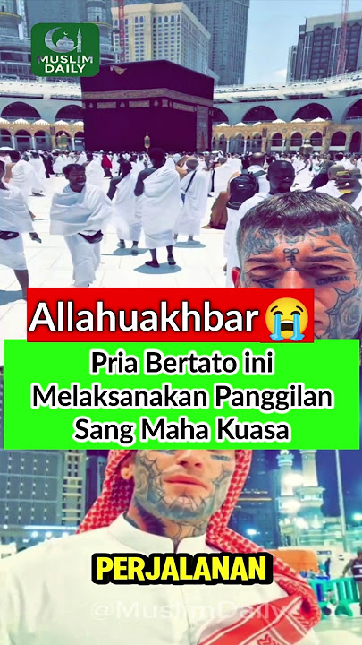 AllahuAkhbar‼️Pemuda bertato menjalankan ibadah ke tanah suci. #islam #motivation #muslimdaily