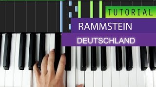 Video thumbnail of "Rammstein - Deutschland - Piano Tutorial - MIDI File Download"