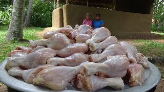 100 Chicken Drumsticks  Cooking Chicken Drumsticks by Grandma and Daughter | Village Life