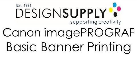 Canon imagePROGRAF basic banner printing via the drivers