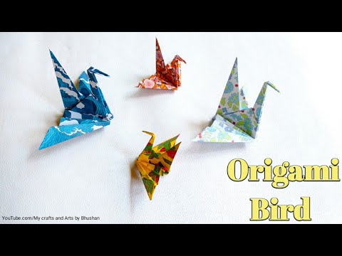 Download ( Tutorial) Traditional origami sitting Bird - YouTube