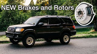 Installing BRAKES and Rotors on my 1st Gen Sequoia | TUTORIAL