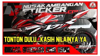 Decal Sticker Cbr 150 All New Shoei Motegi Esterlla