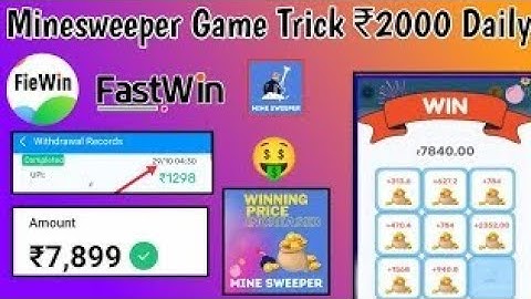 Fastwin App Hack Tricks : Minesweeper Game Hack Trick / Fastwin Unlimited Money Trick