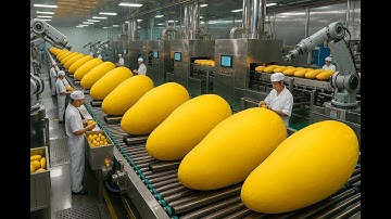 Inside a Modern Dried Mango Factory  From Fresh Mango to Dried Slices Full Production Process
