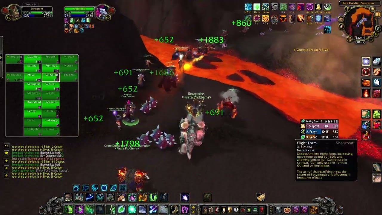 Wow WOTLK The Obsidian Sanctuary 25 men - Guild run