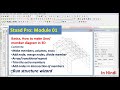 Staadpro module 01 how to make diagram in 3d add nodes add members run structure wizard staadpro