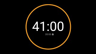 41 Minute Countdown Timer with Alarm / iPhone Timer Style