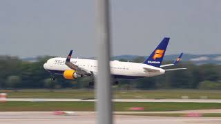 Icelandair Boeing 767-319Er Landing At Munich Airport