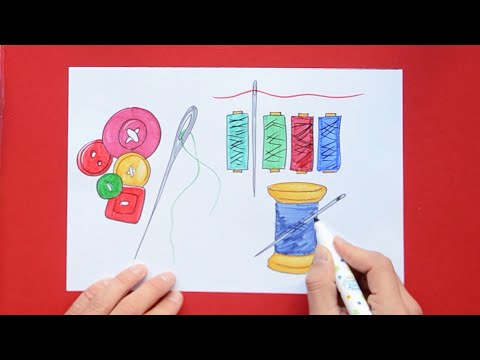 Video: How To Draw A Thread